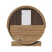 E7W Barrel Sauna 4-Person Half Window