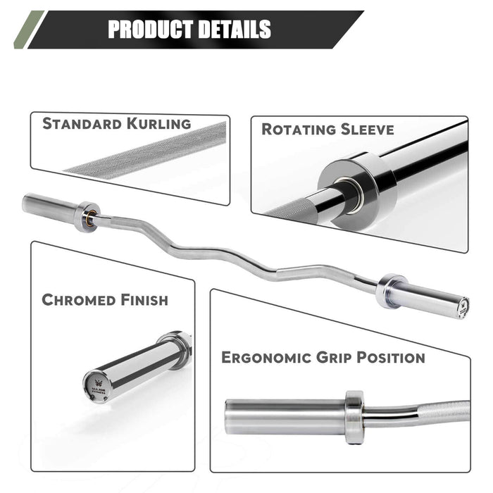 EZ Curl Bar For Preacher Curl Major Fitness