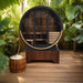 Elegance EE6G Barrel Sauna By SaunaLife Outside