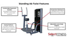 Features of Standing Ab Twist by the Abs Company