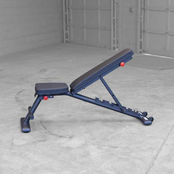 Folding Adjustable Weight Bench GFID225B Side View