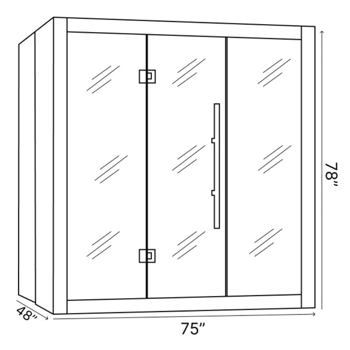 Forssa Edition 3-4-Person Sauna Dimensions