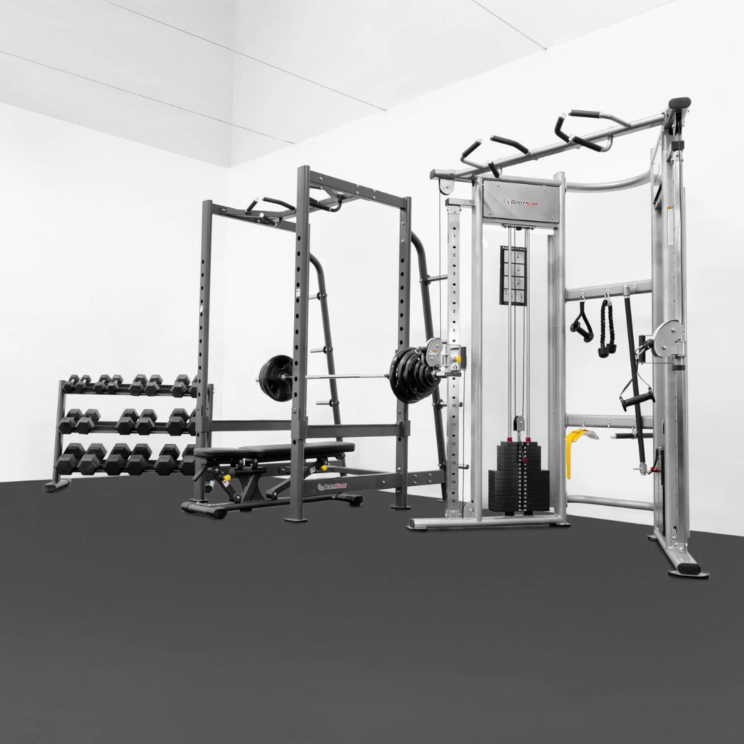 Bodykore Functional Trainer Power Rack Home Gym Package — Select