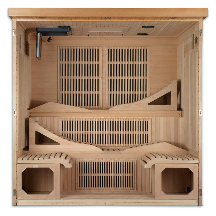 GDI 6-Person Near Zero EMF Far Infrared Sauna Inside View