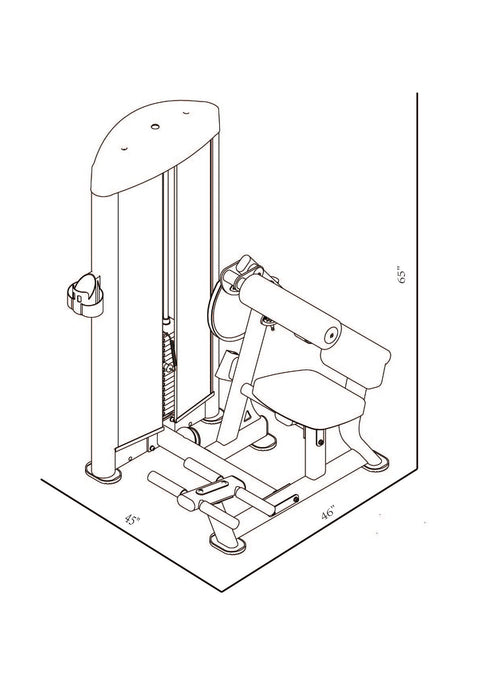 BodyKore - GR611 Abdominal Machine