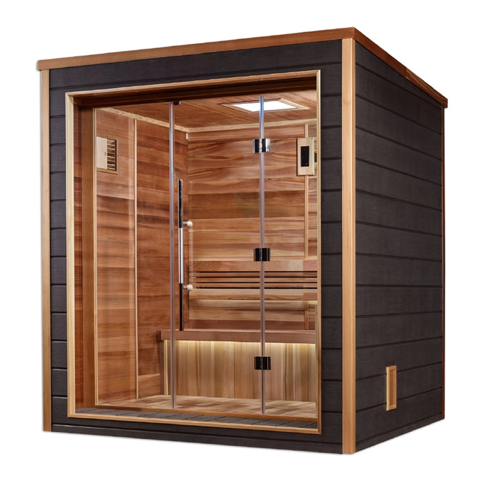 Golden Designs GDI-8203-01 Drammen 3-Person Outdoor Indoor Sauna