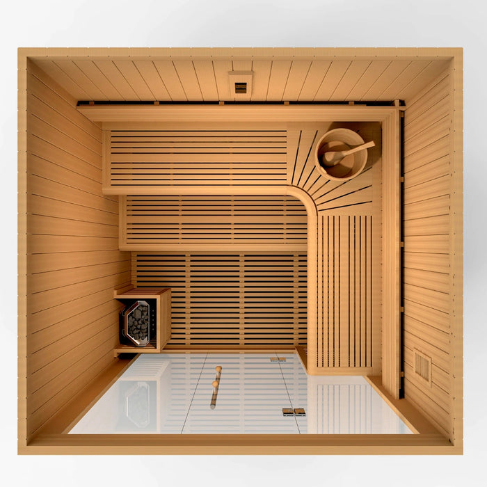 Golden Designs Osla Edition 6-Person Sauna Top View