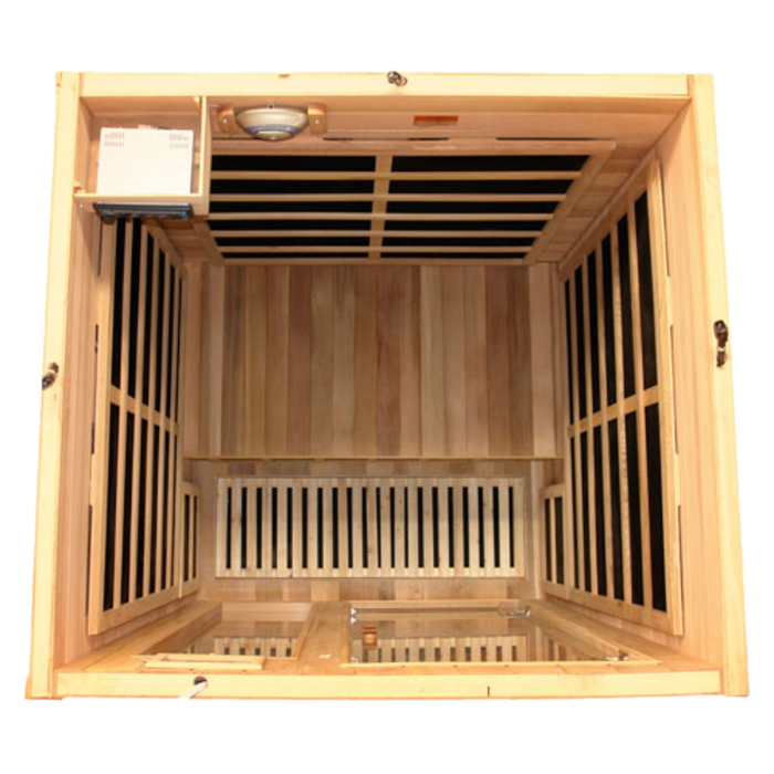 HealthSmart Wooden Finish 2 Person Infrared Sauna