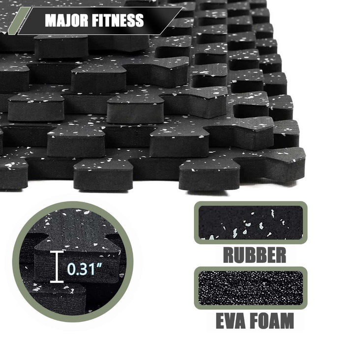 Heavy Duty Rubber Gym Mats Major Fitness