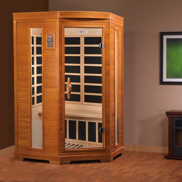 Heming 2-Person Corner Low EMF FAR Infrared Sauna