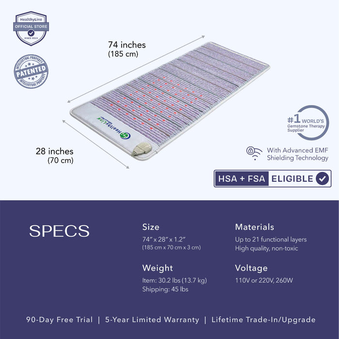 Infrared Mat With PEMF Platinum Series HealthyLine