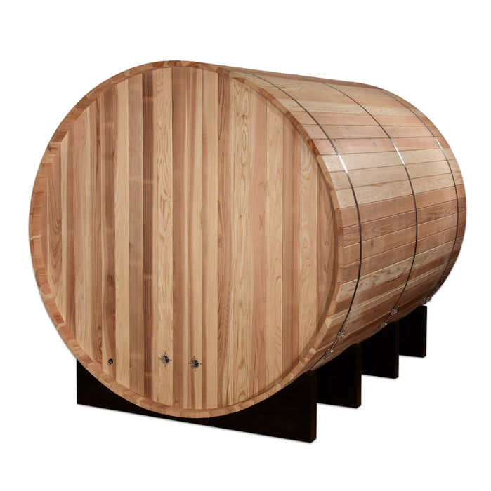 Klosters 6-Person Barrel Sauna Back View