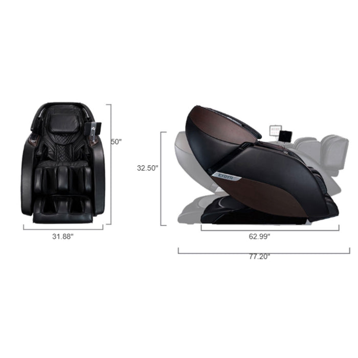 Kyota Nokori M980 Massage Chair Dimensions