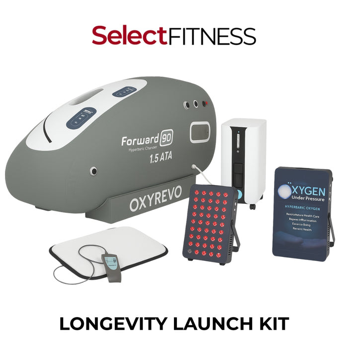 OxyRevo Forward 90 Pro - 1.5 ATA - All-In-One Chamber Bundle - Longevity Launch Kit