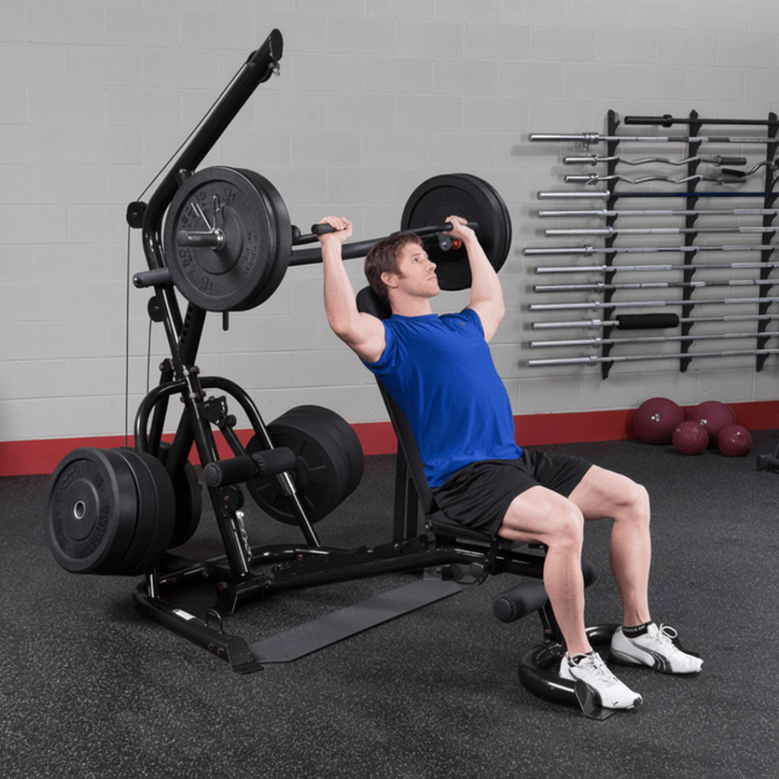 Leverage Gym GLGS100 Body Solid Corner Chest Press Exercise