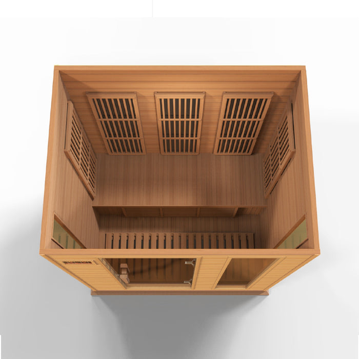 MX-K306-01 CED Red Cedar Maxxus FAR Sauna Top View