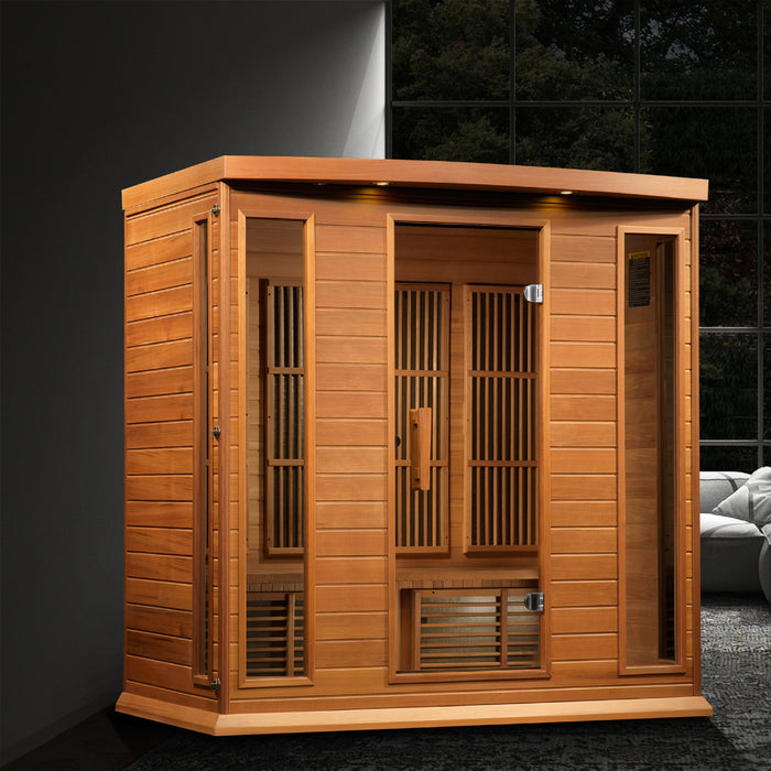 Maxxus Saunas 4-Person Near Zero EMF FAR Infrared Sauna - (MX-K406-01-ZF CED)