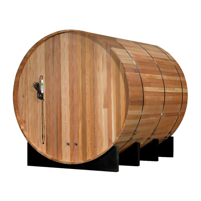 Marstrand 6-Person Barrel Sauna Back View