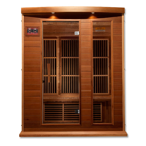 Maxxus 3 Person Far Infrared Canadian Red Cedar Sauna