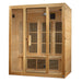 Maxxus Bellevue 3-Person Low EMF FAR Infrared Sauna with Canadian Hemlock