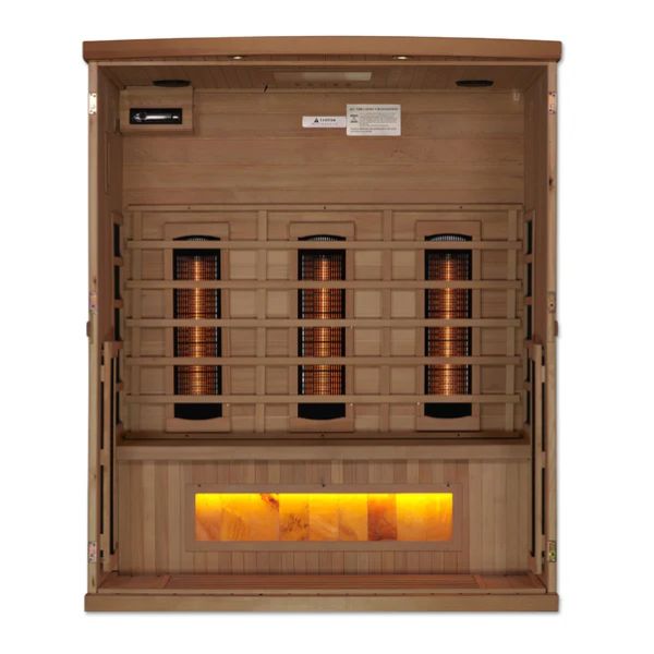 Near Zero EMF FAR Infrared Sauna with Himalayan Salt Bar Interior