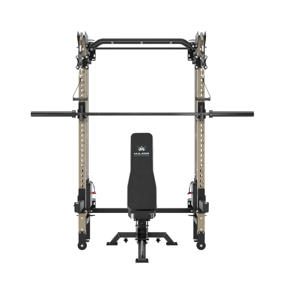 Major Fitness F35 Pro Wall-Mount Folding Power Rack Home Gym