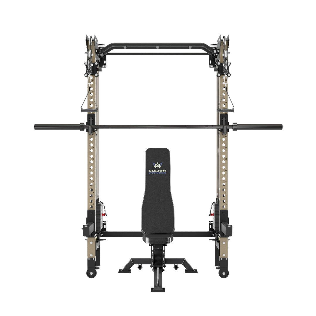 Major Fitness F35 Pro Wall-Mount Folding Power Rack Home Gym — Select ...