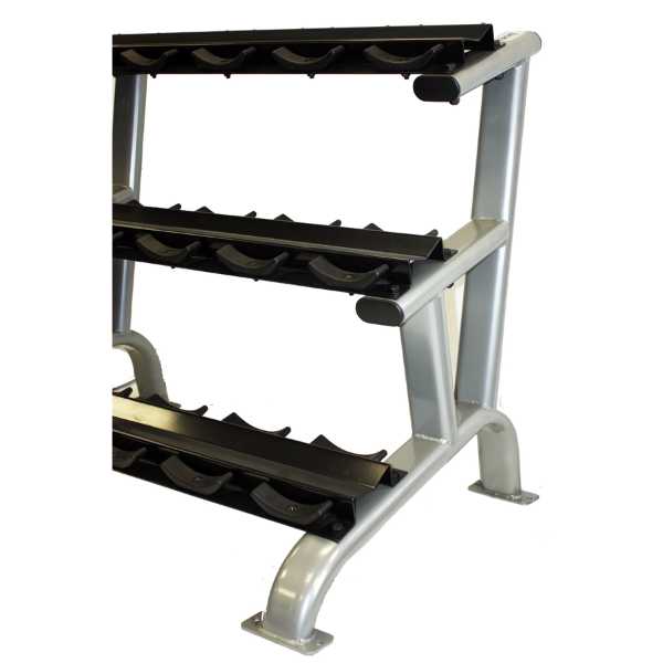 Pro Style Dumbbell Rack 15-Pair Troy Barbell Powder Coat Finish