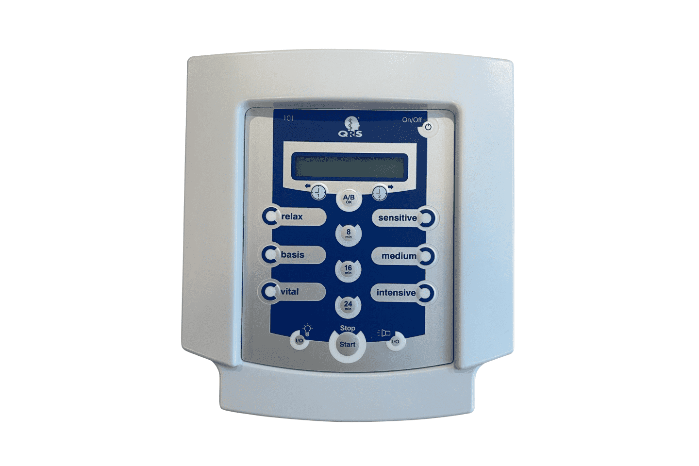 Clodseup view of Qrs 101 Pemf control panel