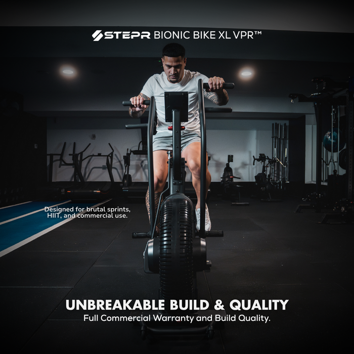 STEPR VPR Bionic Bike XL Air Bike Pedal Design