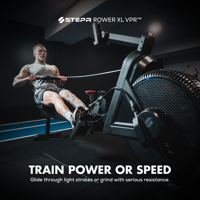 STEPR VPR Rower XL Erg Handlebar Closeup