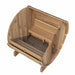 SaunaLife ERGO Series E7 4 Person Barrel Sauna Top View Interior