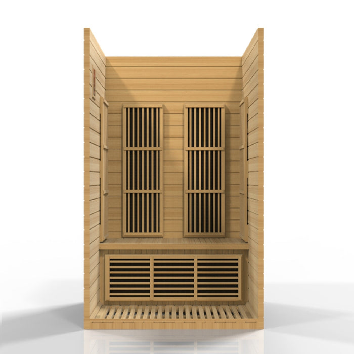 Seattle 2 Person Near Zero EMF Infrared Sauna Interior