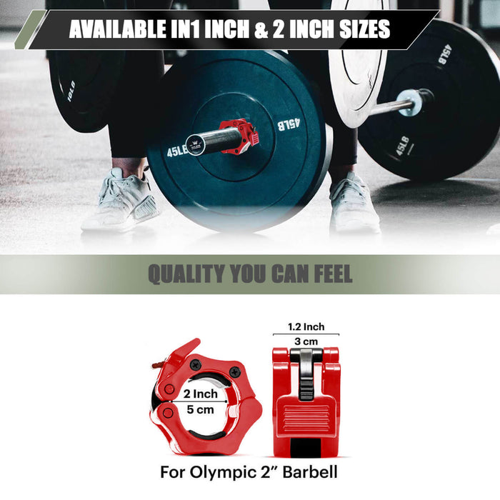 Secure Barbell Collars For Weightlifting