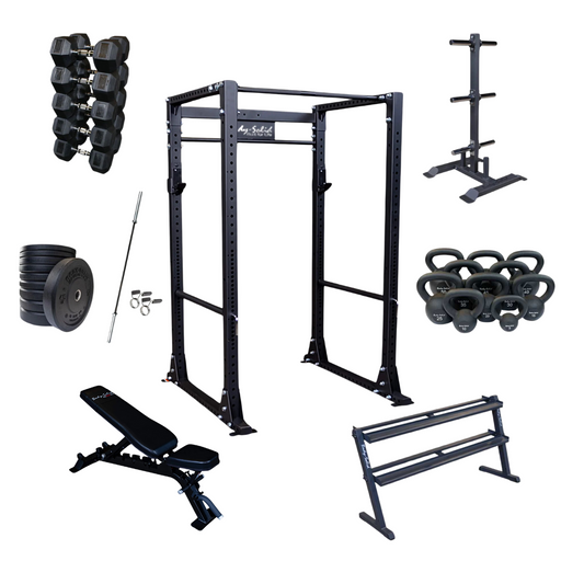 Select Fitness Body Solid Elite Power Rack Strength Bundle