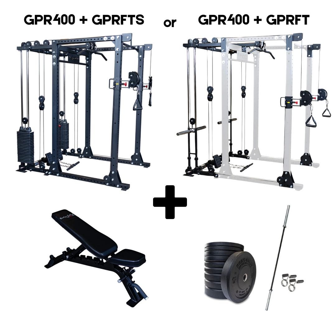 Body Solid Functional Racks Body-Solid Functional Trainer Power Rack Starter Bundle — Select Fitness