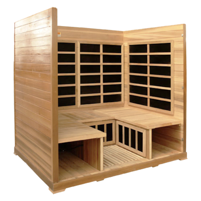 Spacious 4 Person FAR Infrared Sauna By HealthSmart