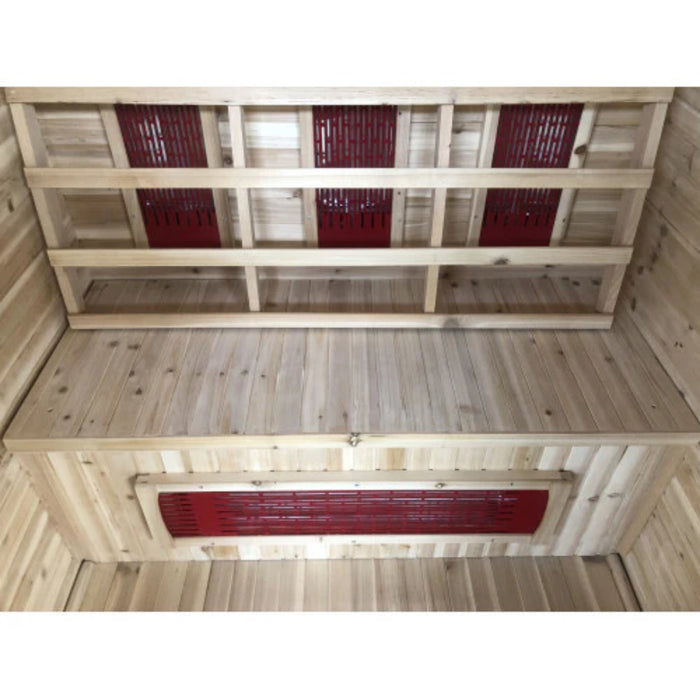 SunRay Saunas HL200D3 Burlington 2-Person Sauna Inside View