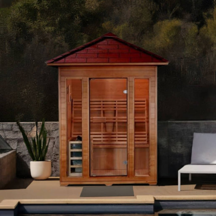 SunRay Waverly 3-Person Outdoor Traditional Steam Sauna