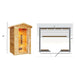 Sunray 2-Person Burlington Infrared Outdoor Sauna Dimensions