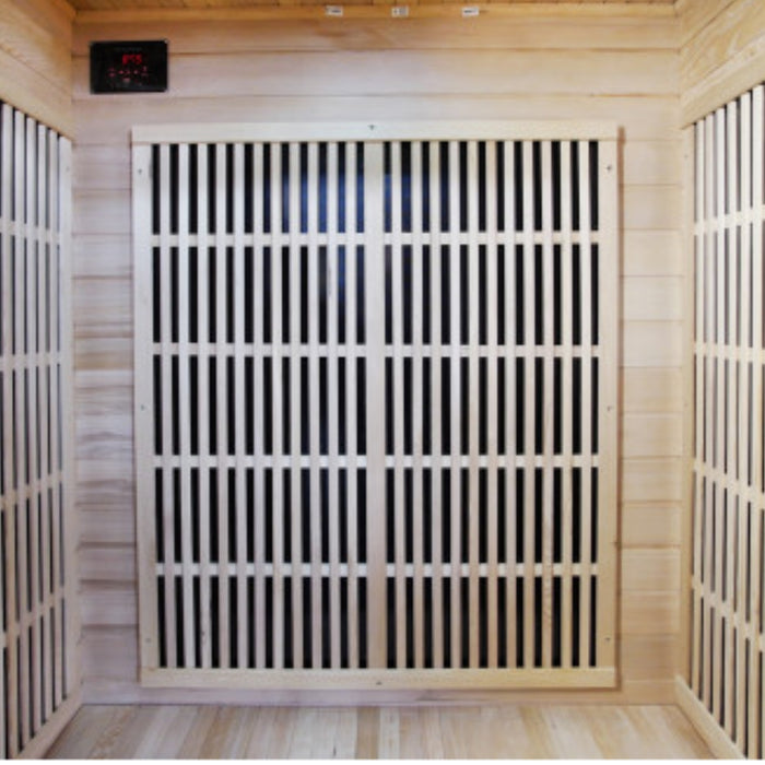 Sunray Saunas 2-Person Hemlock Sauna Inside View