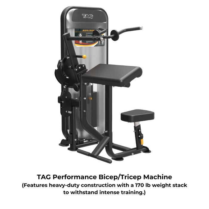 TAG Fitness Performance Bicep/Tricep Machine