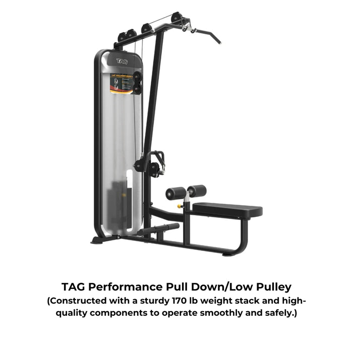 Tag Fitness Performance Lat Pull Down / Low Pulley Machine