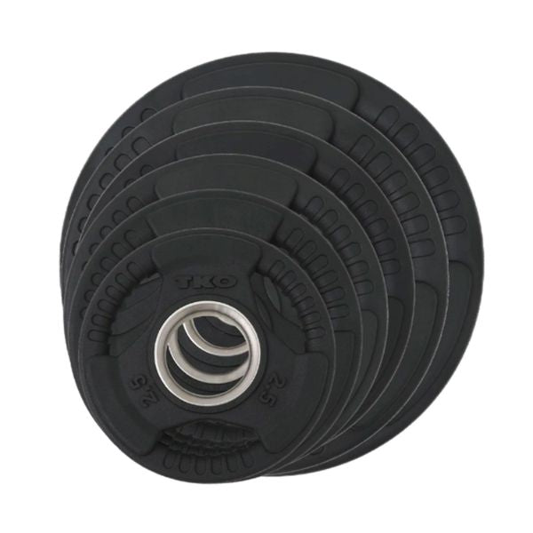 TKO PVC Olympic Tri Grip Plate Sets 802OP