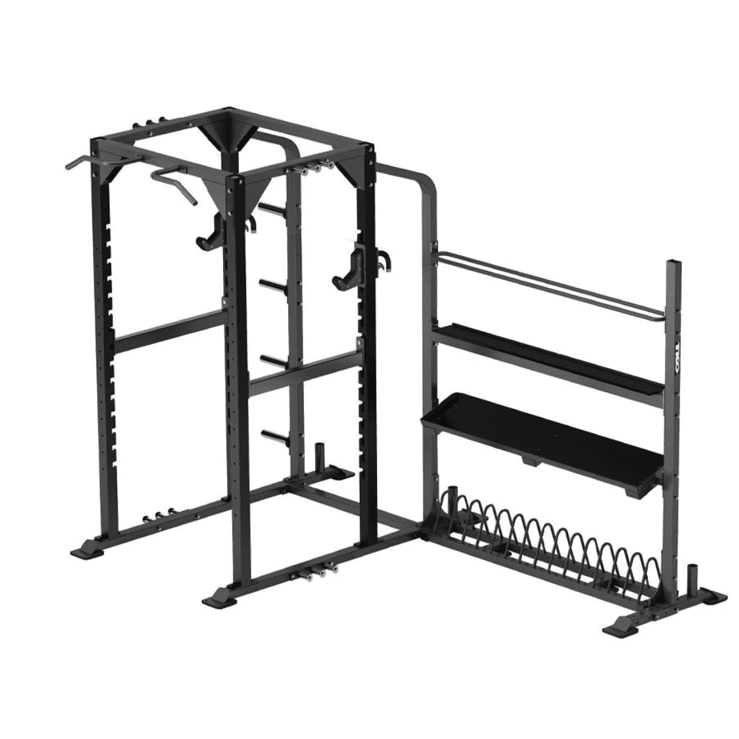 Stretch And Set Rack TKO Strength Power Rack With Storage Bundle 920PR-STG — Select Fitness