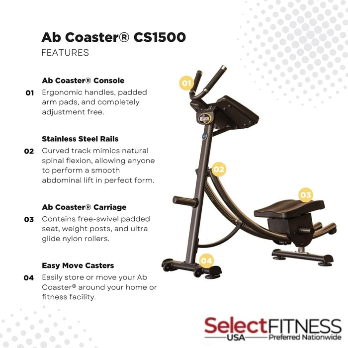 The Abs Company ABS2003 Ab Coaster CS1500 Core Trainer