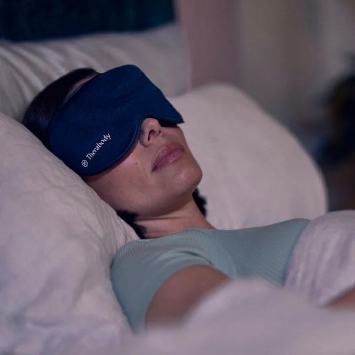 Therabody TheraGun Sleep Mask In Use