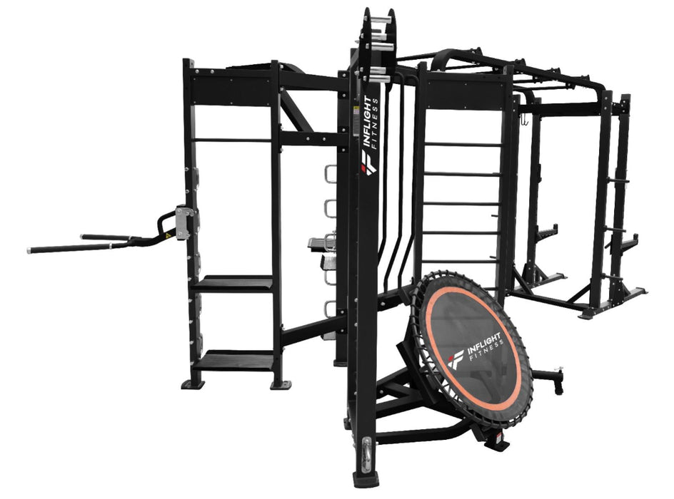 Three Station Shape T Workout Equipment Inflight Fitness