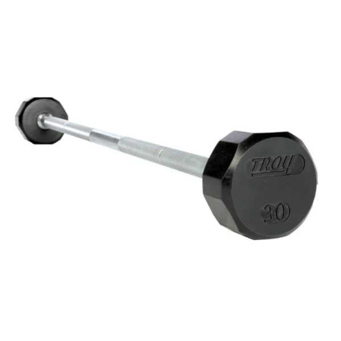 Troy Barbell 12 Sided Rubber Straight Bar