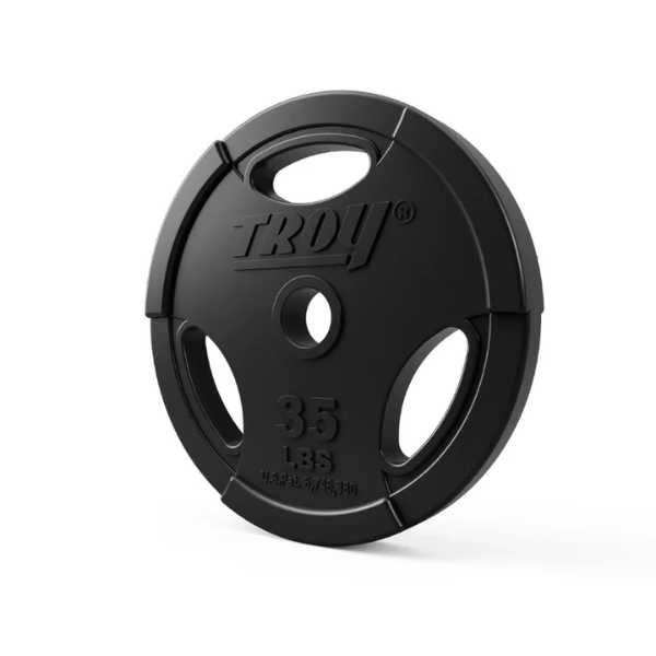 Troy Barbell 35lbs Rubber Encased Olympic Grip Plate